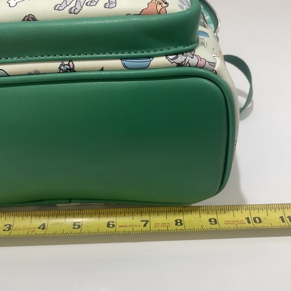 Disney Dogs Loungefly Green Backpack--BEAUTIFUL!! New without Tags--Sold out! - Picture 10 of 11